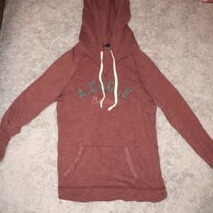 Burgundy/maroon pull over hoodie